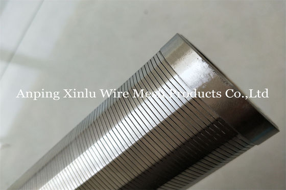Tela cilíndrica de aço do elemento de tela do filtro de Johnson Type Wedge Wire Stainless