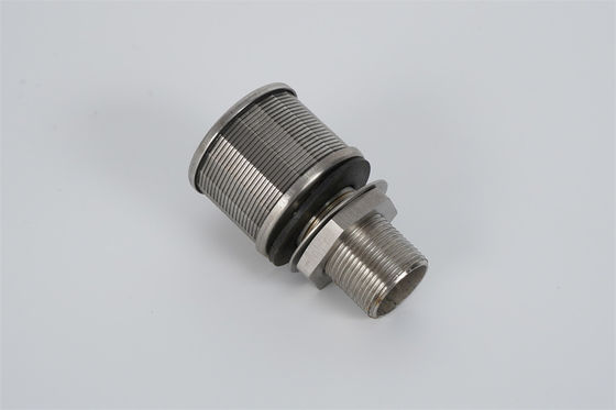 Diâmetro de aço inoxidável da linha 57mm do Npt do bocal da retenção dos meios do fio da cunha 316L