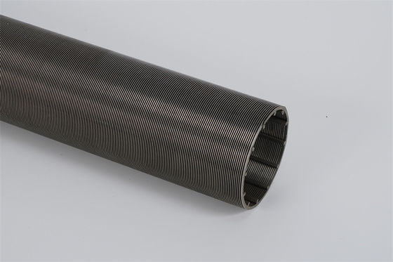 2205 ponto espiral frente e verso da tubulação OD137mm da tela de fio da cunha fora