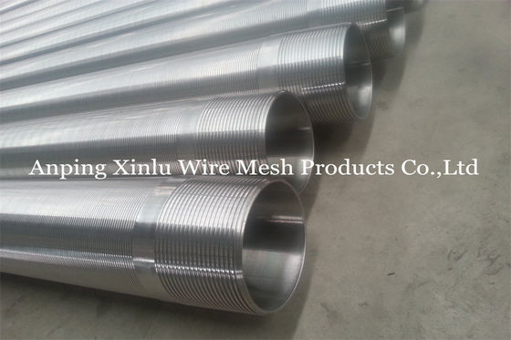 entalhe de aço inoxidável 0,040 de 10ft 304 Johnson Wedge Wire Screen Tubes