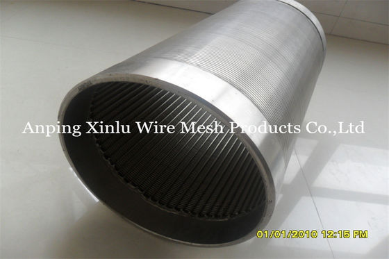 entalhe de aço inoxidável 0,040 de 10ft 304 Johnson Wedge Wire Screen Tubes