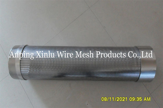 Tubulação da tela de Johnson Wedge Wire Continuous Slot para a água subterrânea