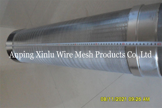Tubulação da tela de Johnson Wedge Wire Continuous Slot para a água subterrânea