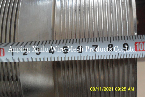 Tubulação da tela de Johnson Wedge Wire Continuous Slot para a água subterrânea