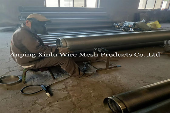 Johnson Wrapped Wire Welded Screen não de obstrução conduz o entalhe dado forma V contínuo