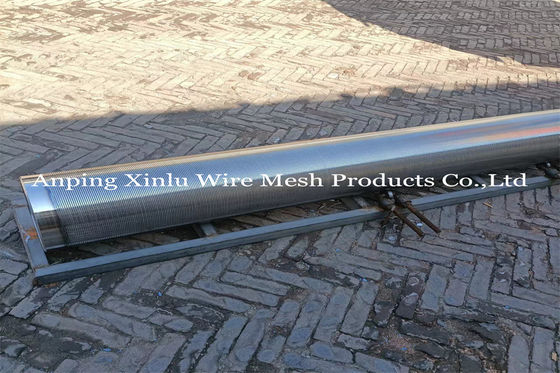 Johnson Wrapped Wire Welded Screen não de obstrução conduz o entalhe dado forma V contínuo