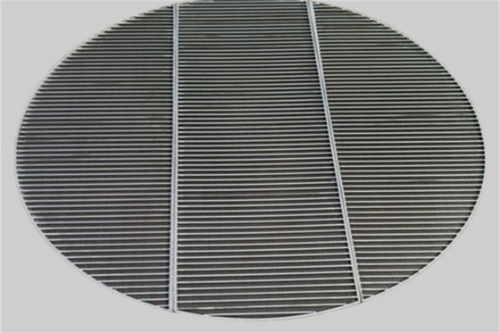 Tipo comum grades do entalhe 0.5mm do diâmetro 1250mm X do apoio do fio da cunha para Ion Exchangers