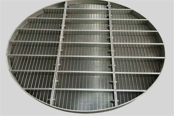 Tipo comum grades do entalhe 0.5mm do diâmetro 1250mm X do apoio do fio da cunha para Ion Exchangers