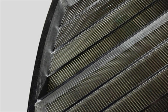 Tipo comum grades do entalhe 0.5mm do diâmetro 1250mm X do apoio do fio da cunha para Ion Exchangers