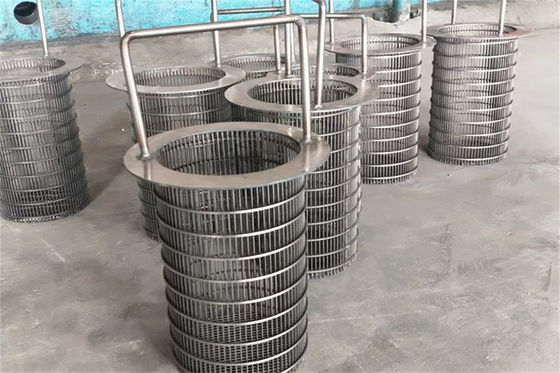 O reverso coze o fio giratório nivelado OD450 cilíndrico x 500mm da cunha do cilindro da tela