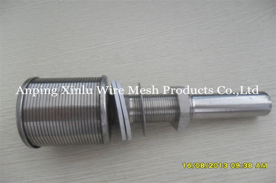 Fio de aço inoxidável Johnson Screen Nozzle da cunha do pescoço longo padrão para o sistema da troca iônica da água