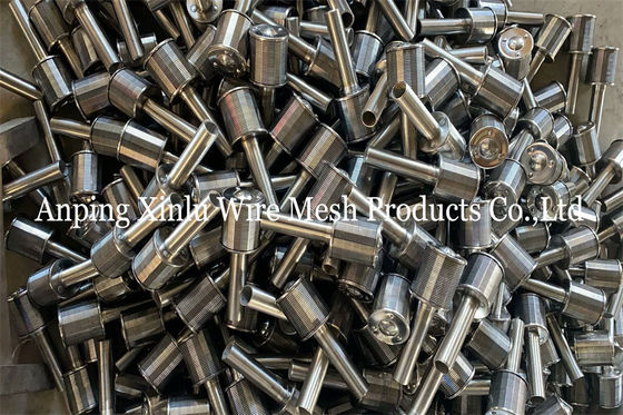 Fio de aço inoxidável Johnson Screen Nozzle da cunha do pescoço longo padrão para o sistema da troca iônica da água