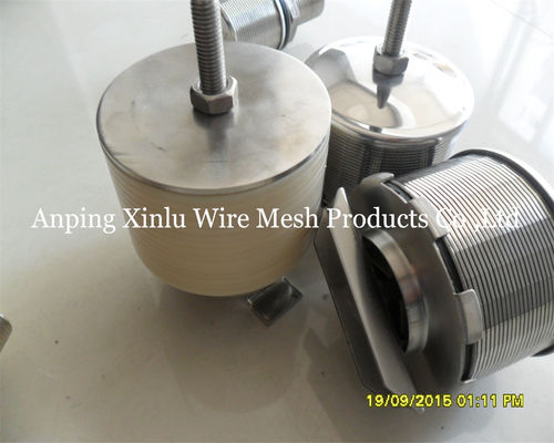 Duplo fluxo Johnson Wedge Wire Hastelloy C Filtro bico 300PSI Com parafuso M10