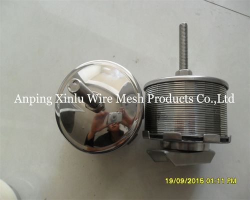Duplo fluxo Johnson Wedge Wire Hastelloy C Filtro bico 300PSI Com parafuso M10