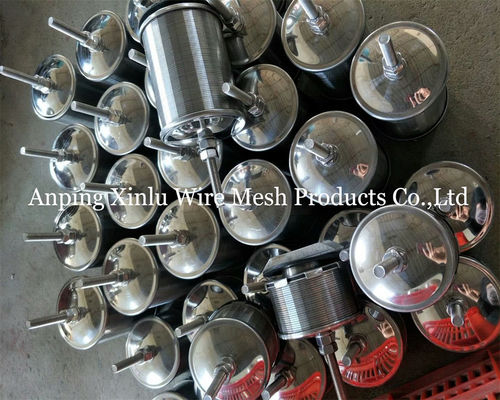 Duplo fluxo Johnson Wedge Wire Hastelloy C Filtro bico 300PSI Com parafuso M10