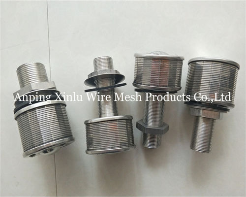 1 tonelada 100N 57mm fio de cunha de aço inoxidável Johnson Bottom Strainer Nozzle com Filtragem de 50-300μm