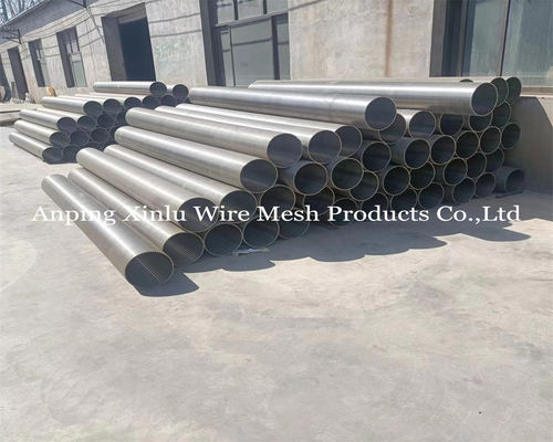 Tubo de tela de arame galvanizado de perfil soldado de 2,5x4 mm para tratamento de água e filtragem industrial