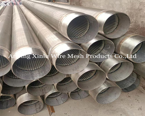 Tubo de tela de arame galvanizado de perfil soldado de 2,5x4 mm para tratamento de água e filtragem industrial