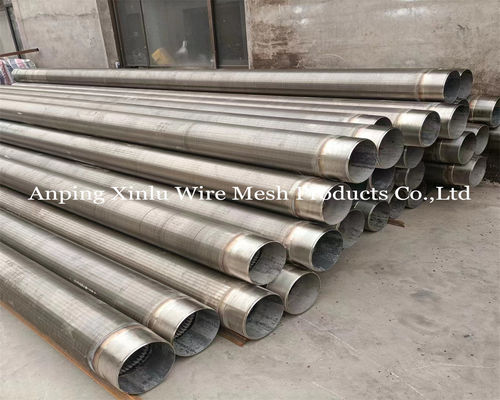 Tubo de tela de arame galvanizado de perfil soldado de 2,5x4 mm para tratamento de água e filtragem industrial