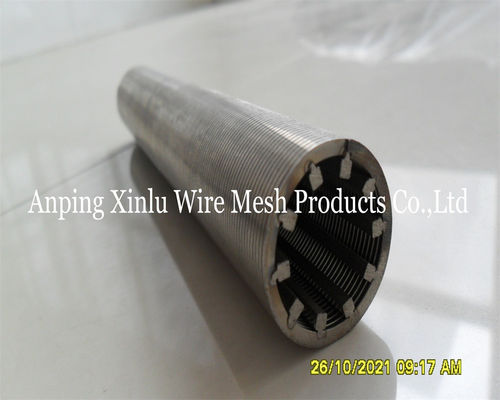 Aço inoxidável304 Johnson Vee Wire Screen Pipe 1-20 polegadas em forma de cunha para a indústria do petróleo