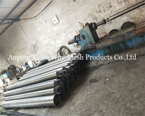 1000-3000-6000 mm Tubo de tela de fio de cunha com 3x4.6 mm de fio de suporte para perfuração de tubos e tratamento de águas residuais