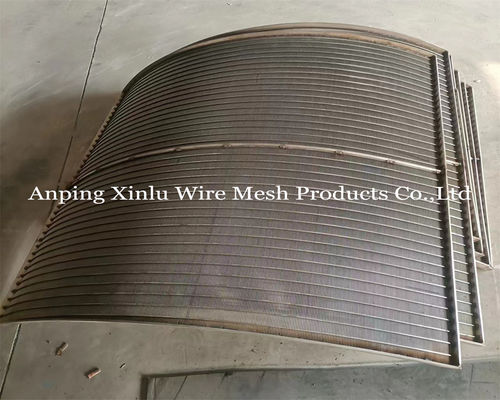 SS 321 Wedge Wire Johnson tipo Sieve Bends Edge Soldado 1.5X20mm Support Bar