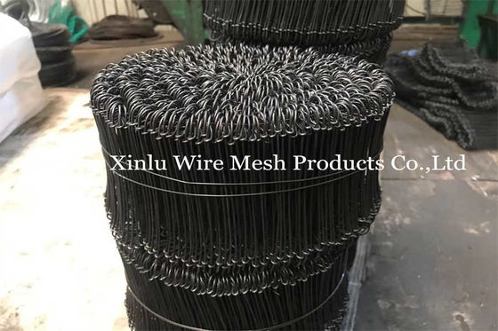 2500pcs feixe de preto anilhado fio de gravata Edifício PVC revestido 18GA 5000pcs 550mpa Copper Loop Tie Wire