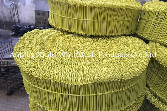 Fios de aço revestidos de PVC flexíveis para resistência à ferrugem 350mpa BWG 12 Q195 Rebar Copper Double Loop Tie Wire