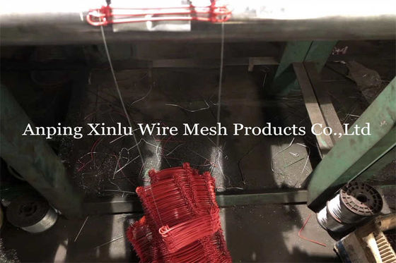 Double Loop Tie Wire - Vermelho - 500pcs por pacote, Galvanizado Loop Tie Wire para Supermercado Family Courtyard vedação de ligação
