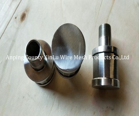 Partes de torno de aço inoxidável Johnson Screen Nozzle Filtro de água bicos com 1.8x2.5mm fio de suporte