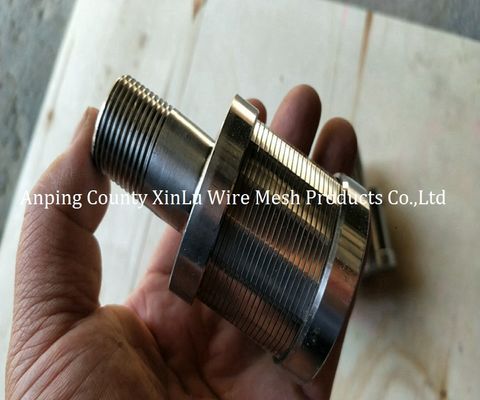 Partes de torno de aço inoxidável Johnson Screen Nozzle Filtro de água bicos com 1.8x2.5mm fio de suporte