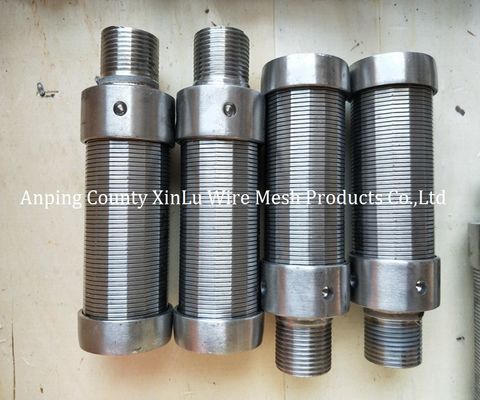 Partes de torno de aço inoxidável Johnson Screen Nozzle Filtro de água bicos com 1.8x2.5mm fio de suporte