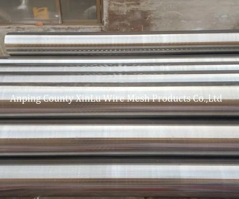 V Wire Johnson Screen Pipe com fenda contínua para filtro de poço de água