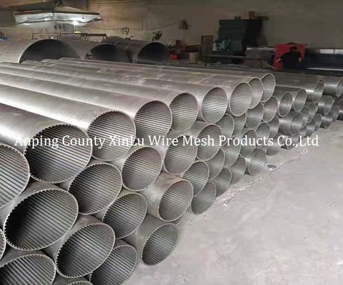 V Wire Johnson Screen Pipe com fenda contínua para filtro de poço de água