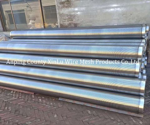 V Wire Johnson Screen Pipe com fenda contínua para filtro de poço de água