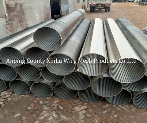 V Wire Johnson Screen Pipe com fenda contínua para filtro de poço de água