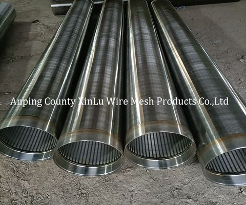 V Wire Johnson Screen Pipe com fenda contínua para filtro de poço de água
