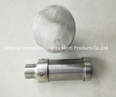 Tela de fio de aço inoxidável de Electropolished V do filtro em caixa da vela diâmetro de 25 - de 108mm