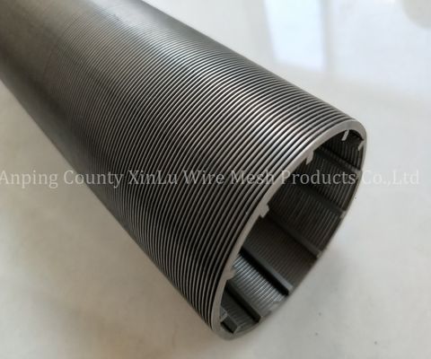 Tubulação de aço inoxidável redonda do fio da cunha de entalhe do elemento de filtro 316L 30mm não magnética