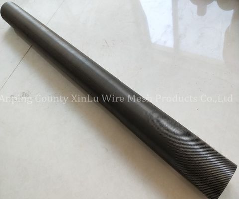Tubulação de aço inoxidável redonda do fio da cunha de entalhe do elemento de filtro 316L 30mm não magnética
