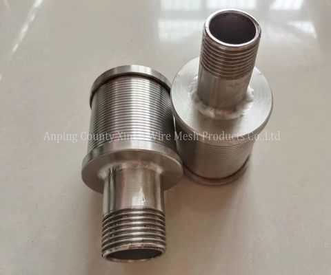 Fácil Instalação Hastelloy C Wire Wrapped Screen Nozzle para duplex de aço inoxidável 2205 Johnson Filter Nozzle