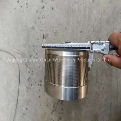 Control de areia de aço inoxidável personalizável Johnson Wedge Wire Oil Well Screen Pipe