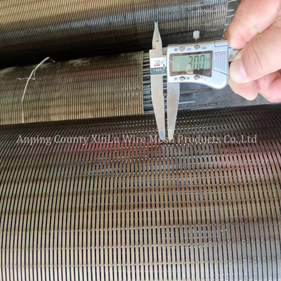 Tubo de controle de areia de aço inoxidável de arame farpado 1000psi Pressão 0,080 Slot contínuo