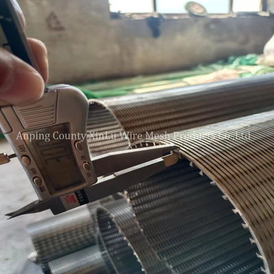 Tubos de filtro de água de controle de poço de areia com ligação de anéis de deflexão soldados
