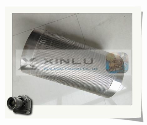10 tubulação entalhada de aço inoxidável do fio SS201 da tubulação V da tela de fio da cunha da polegada