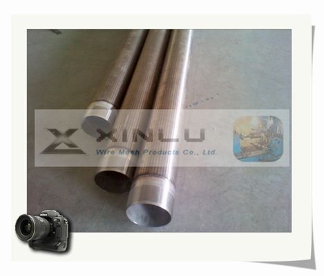 30 - Tubulação de aço carbono galvanizada fio da tubulação V da tela de fio da cunha do filtro de 3000 mícrons