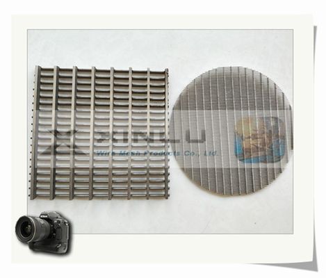 O painel da tela de fio da cunha do perfil soldou 1.2x2m de aço inoxidável 3x5mm