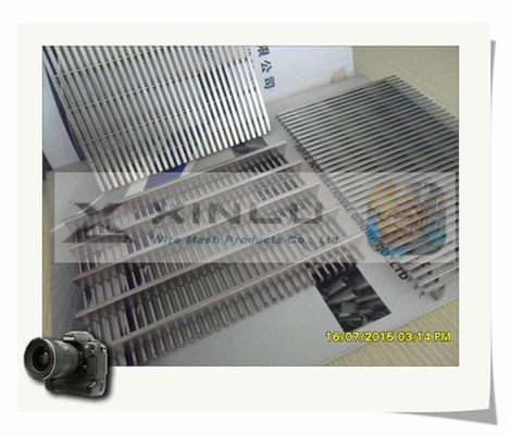 O painel da tela de fio da cunha do perfil soldou 1.2x2m de aço inoxidável 3x5mm