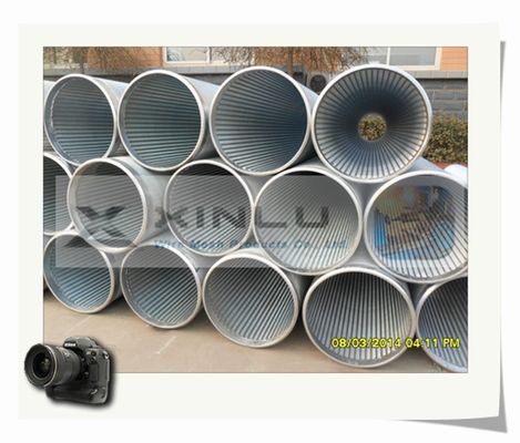 30 - Tubulação de aço carbono galvanizada fio da tubulação V da tela de fio da cunha do filtro de 3000 mícrons