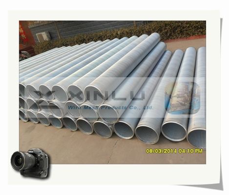 30 - Tubulação de aço carbono galvanizada fio da tubulação V da tela de fio da cunha do filtro de 3000 mícrons